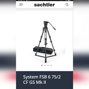 Black Tripod System FSB 6 75/2 CF GS Mk II